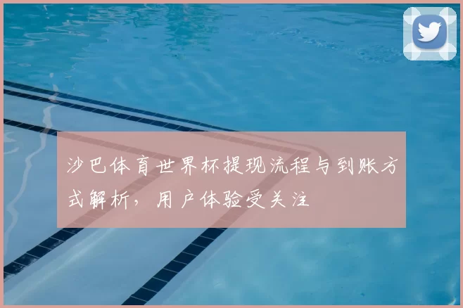 沙巴体育世界杯提现流程与到账方式解析,用户体验受关注