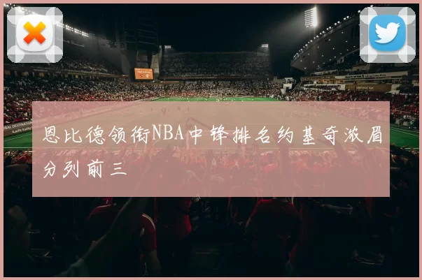 恩比德领衔NBA中锋排名约基奇浓眉分列前三
