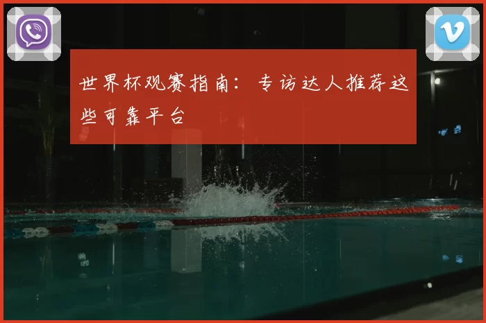 世界杯观赛指南:专访达人推荐这些可靠平台